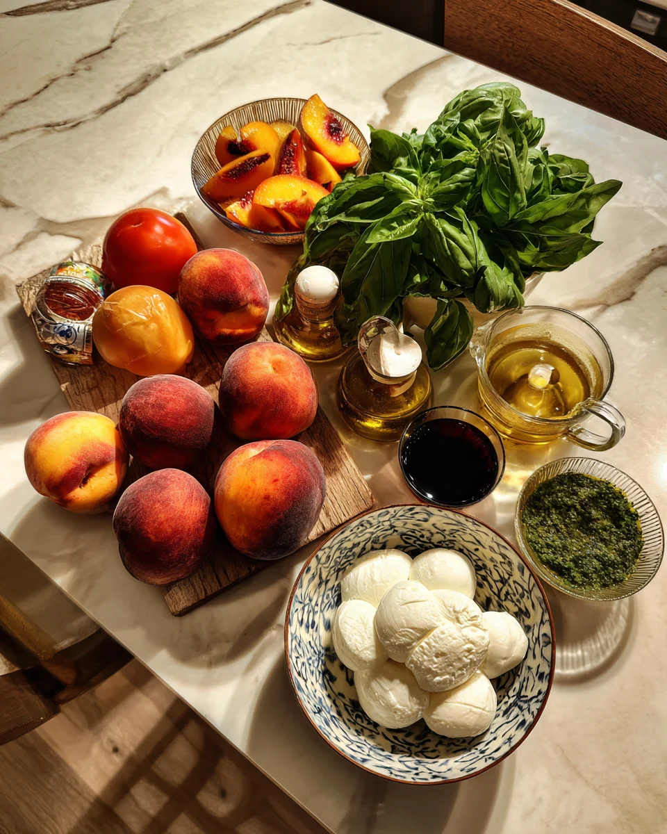 Grilled Peach Burrata Salad