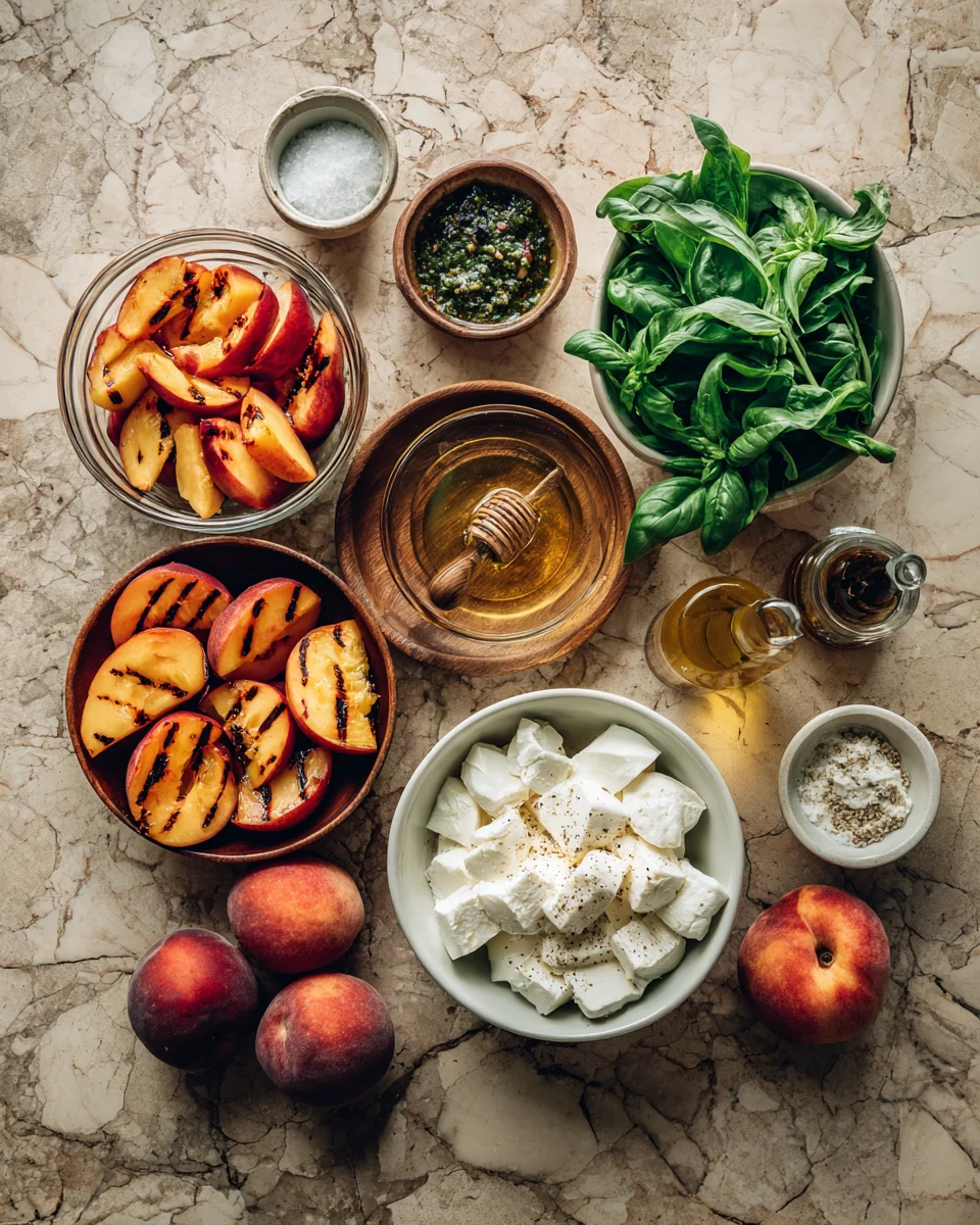 Grilled Peach And Burrata Salad