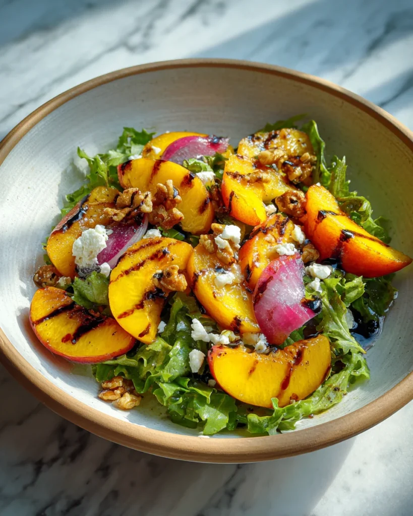 Grilled Peach Salad Recipe