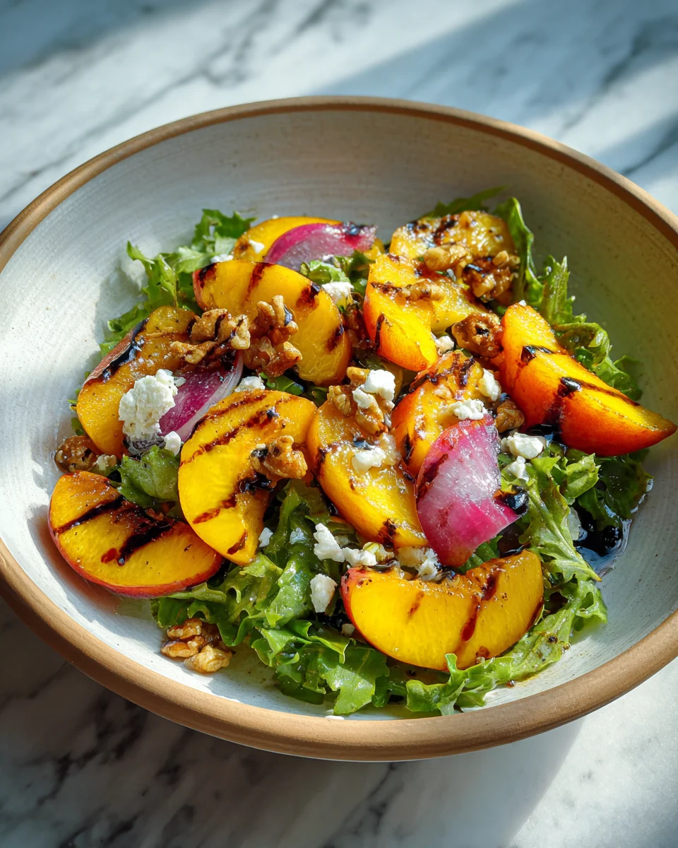 Grilled Peach Salad Recipe