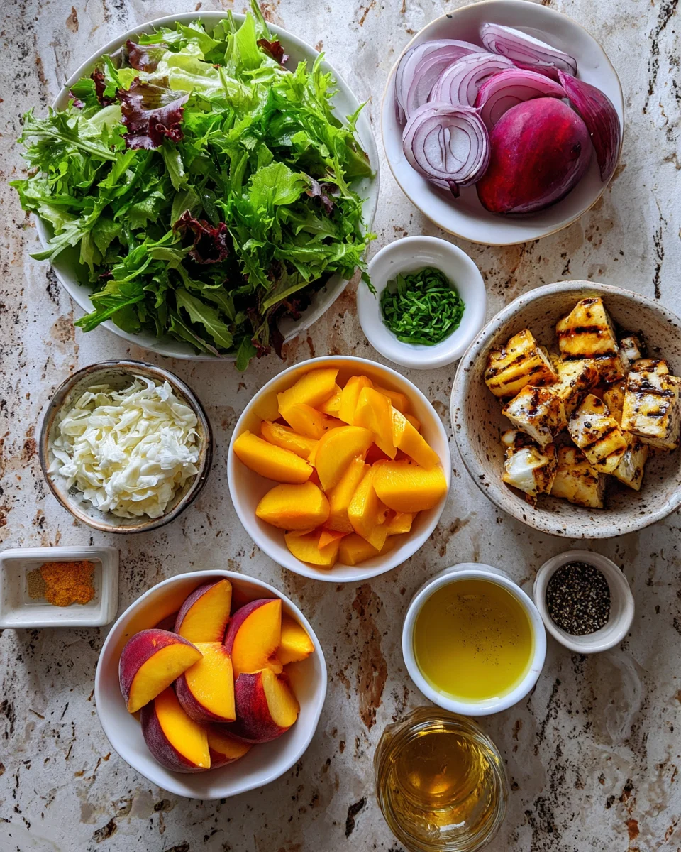Grilled Peach Salad Recipe