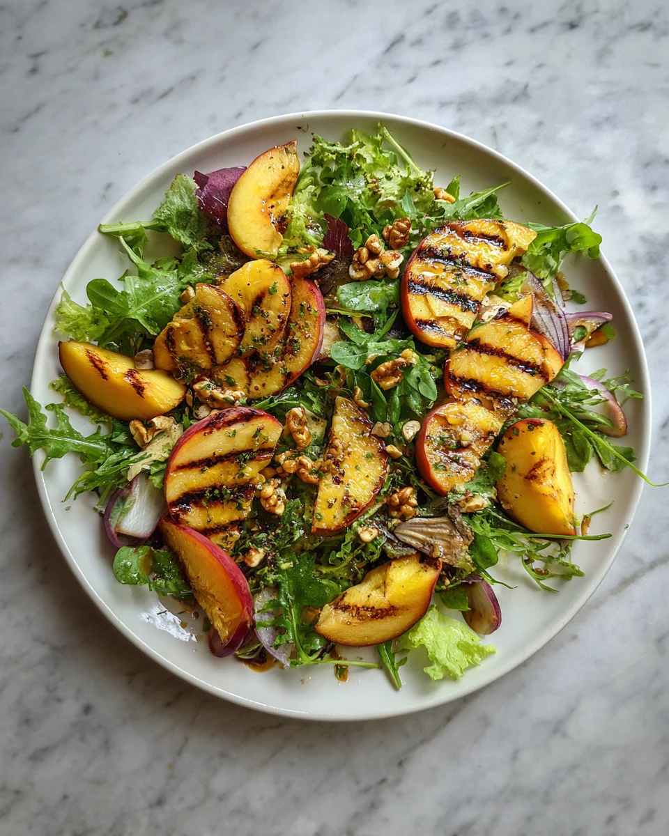 Grilled Peach Salad Recipe