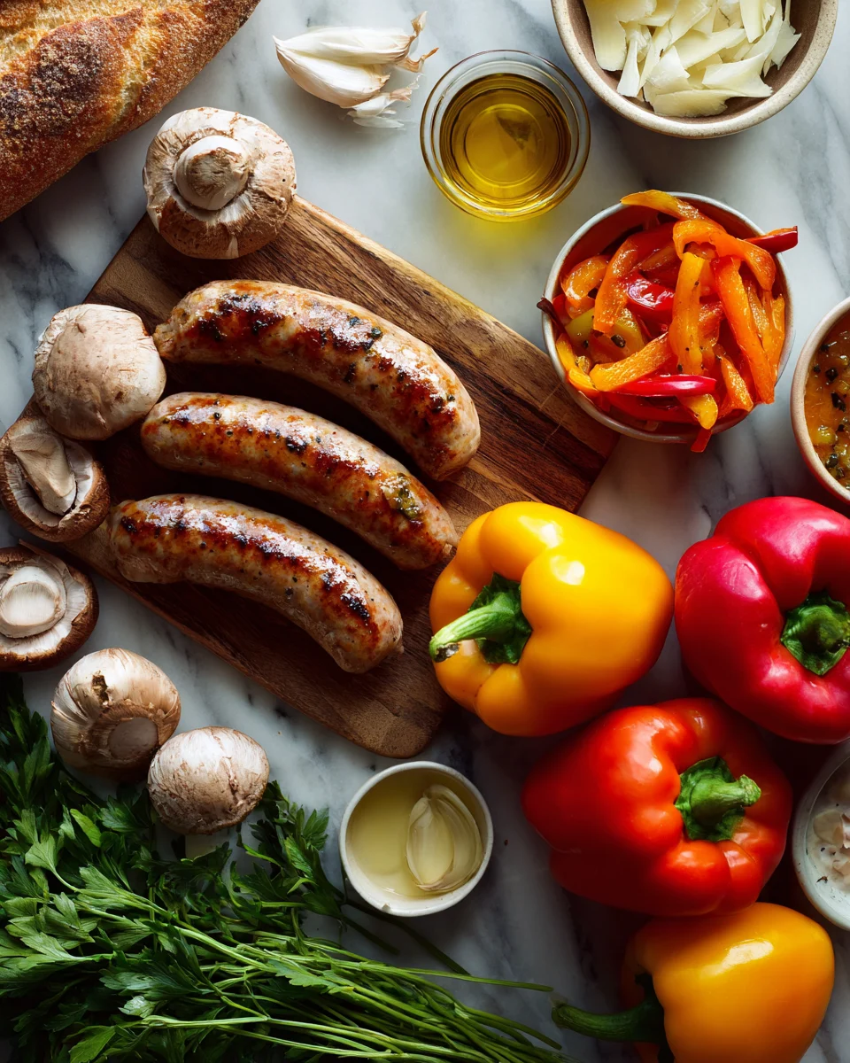 Grilled Sausage And Peppers