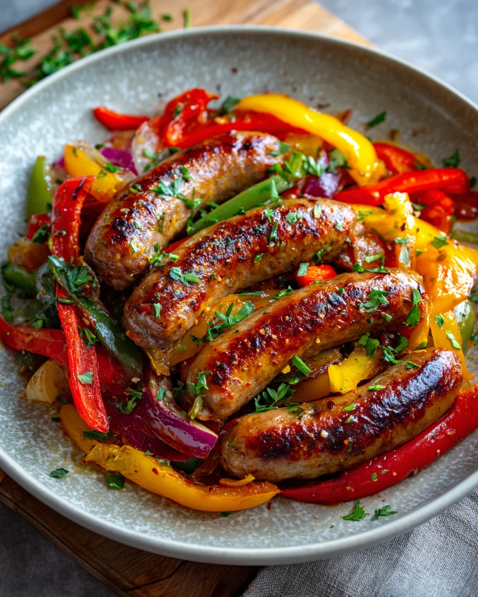 Grilled Sausage And Peppers