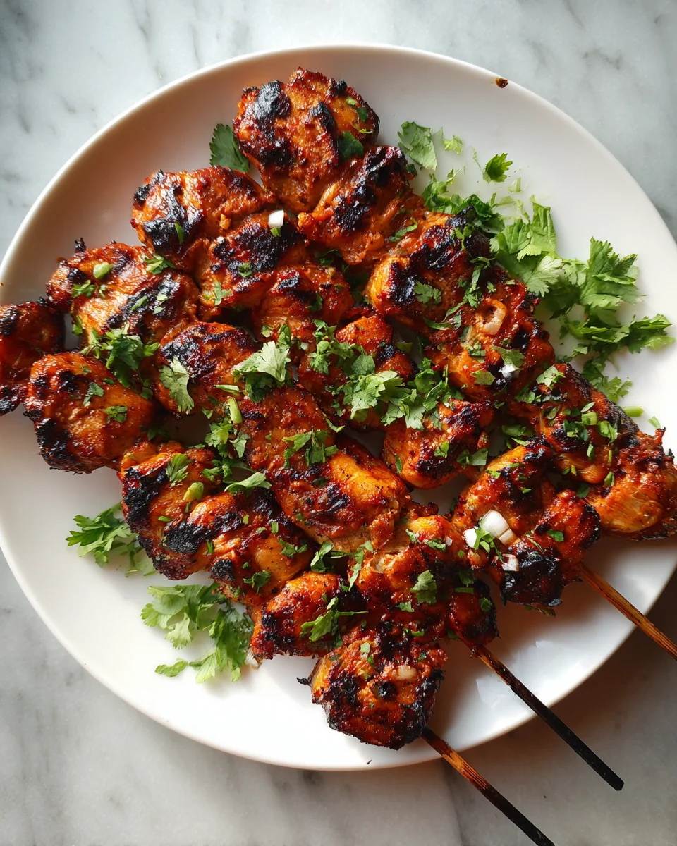 Grilled Thai Coconut Chicken Skewers