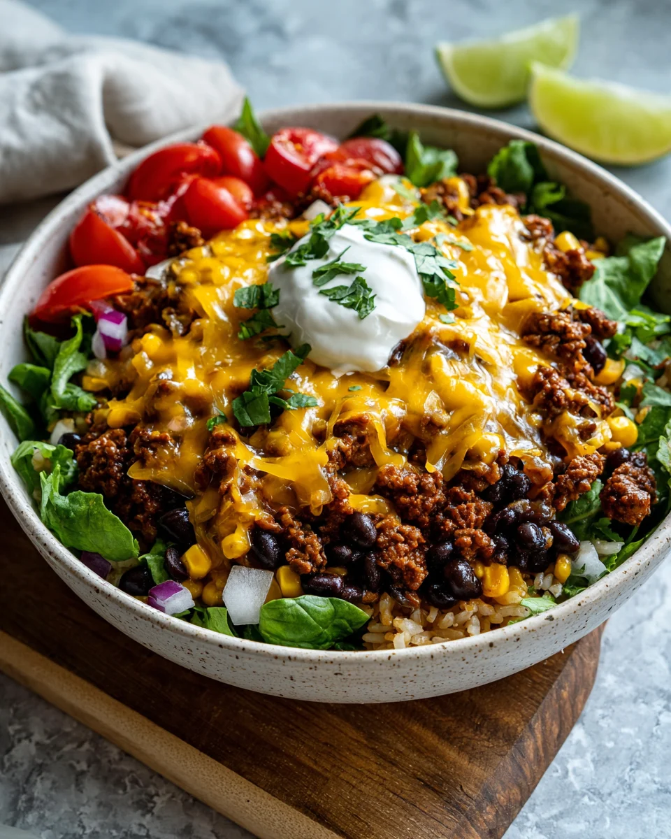 Ground Beef Taco Bowl