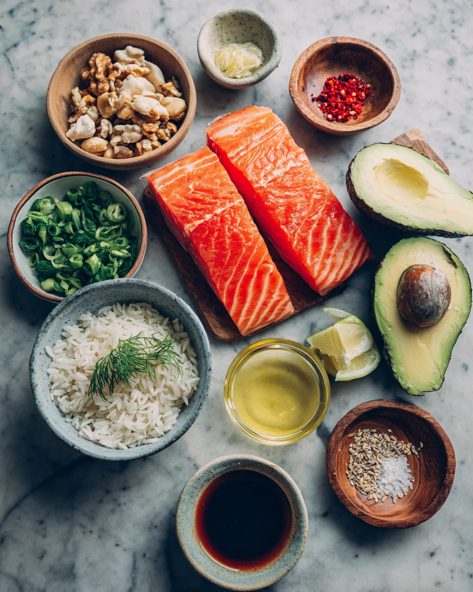 Healthy Salmon Rice Bowl