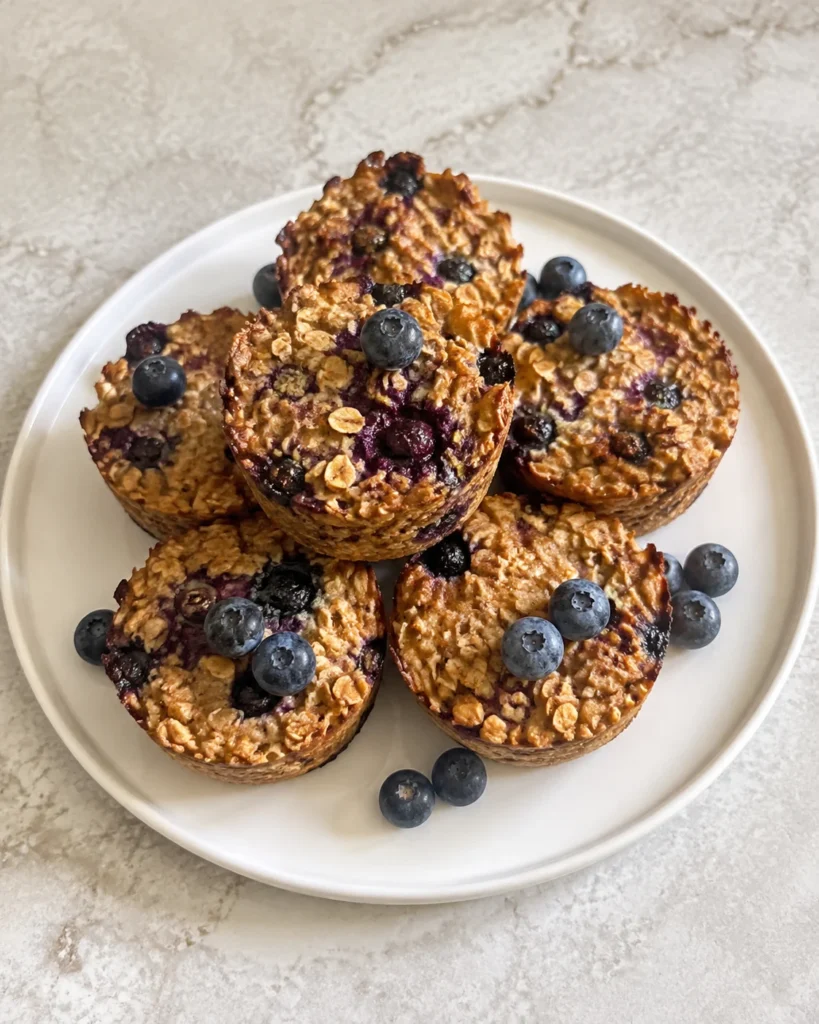 High Protein Blueberry Oat Cups