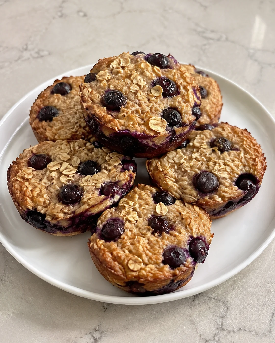 High Protein Blueberry Oat Cups