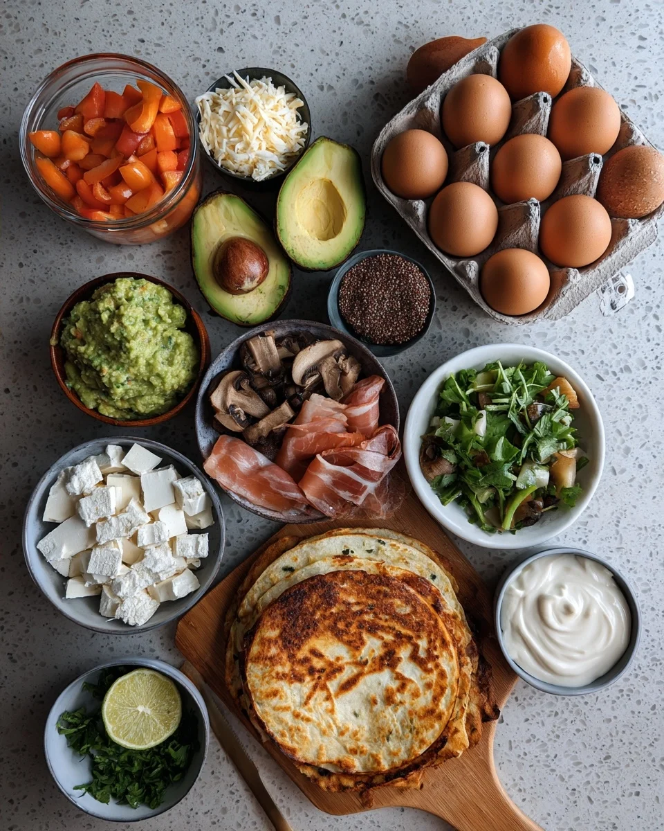 High Protein Breakfast Qesadilla