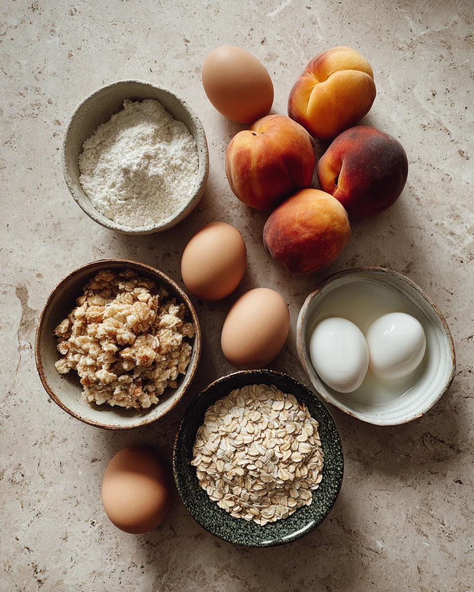 Homemade Peach Crumble with Oats