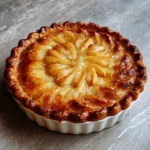 Homemade Peach Custard Pie