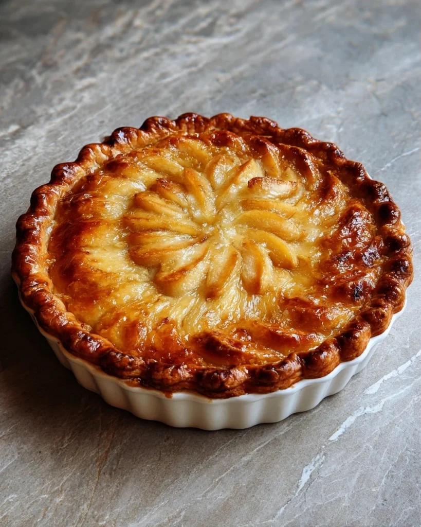 Homemade Peach Custard Pie