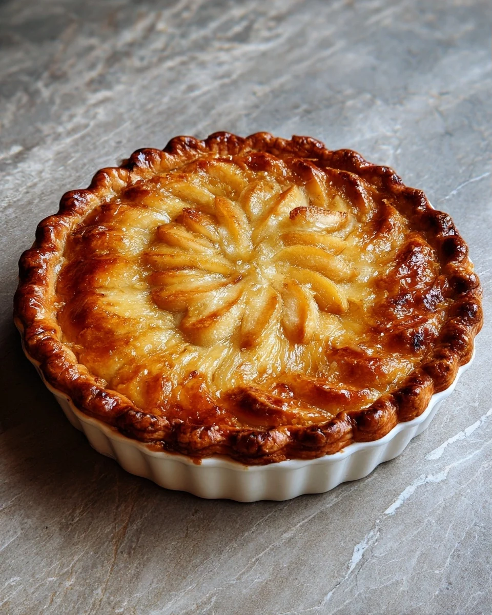 Homemade Peach Custard Pie