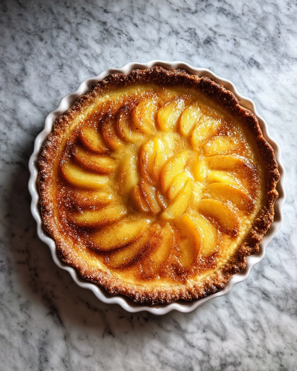 Homemade Peach Custard Pie