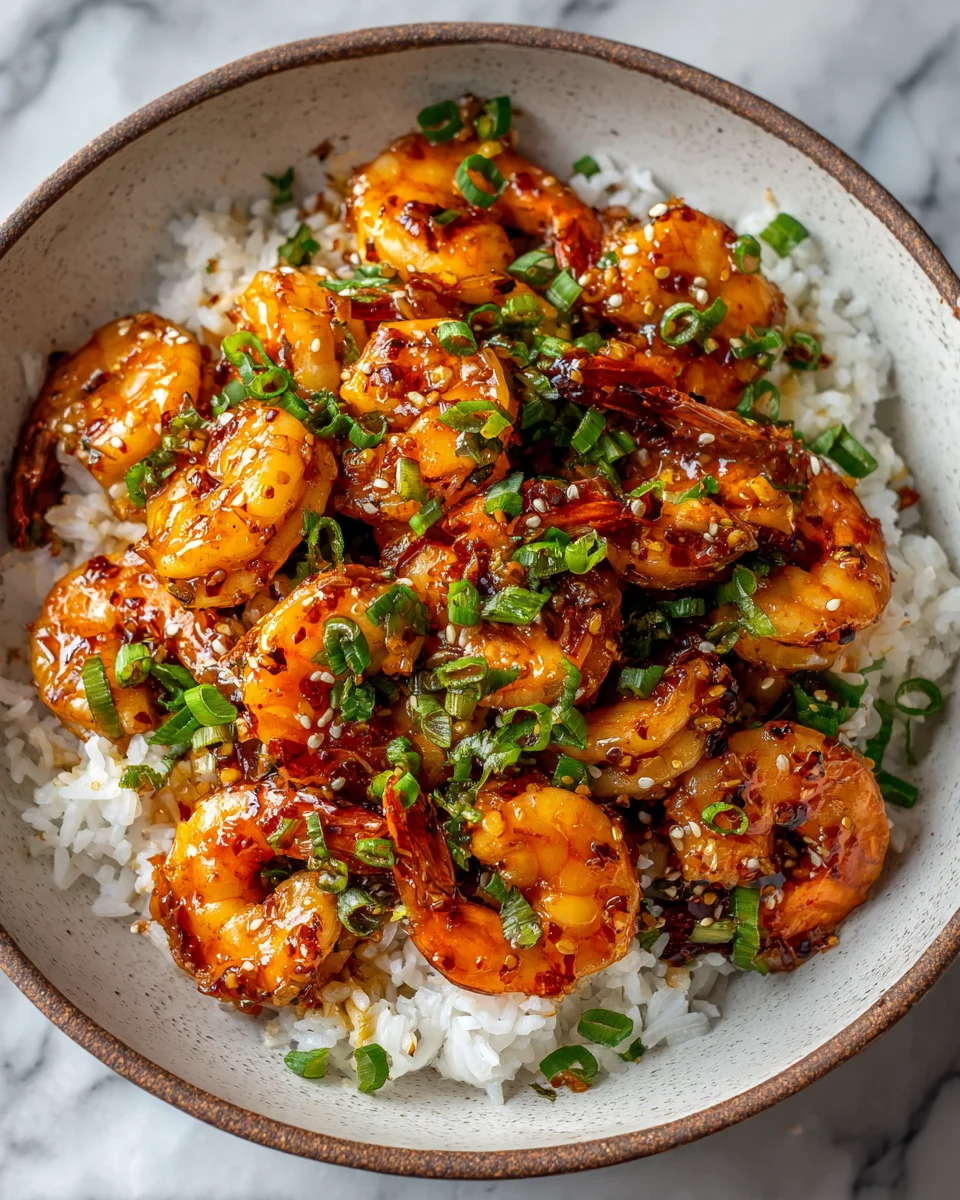 Honey Garlic Shrimp Bowl