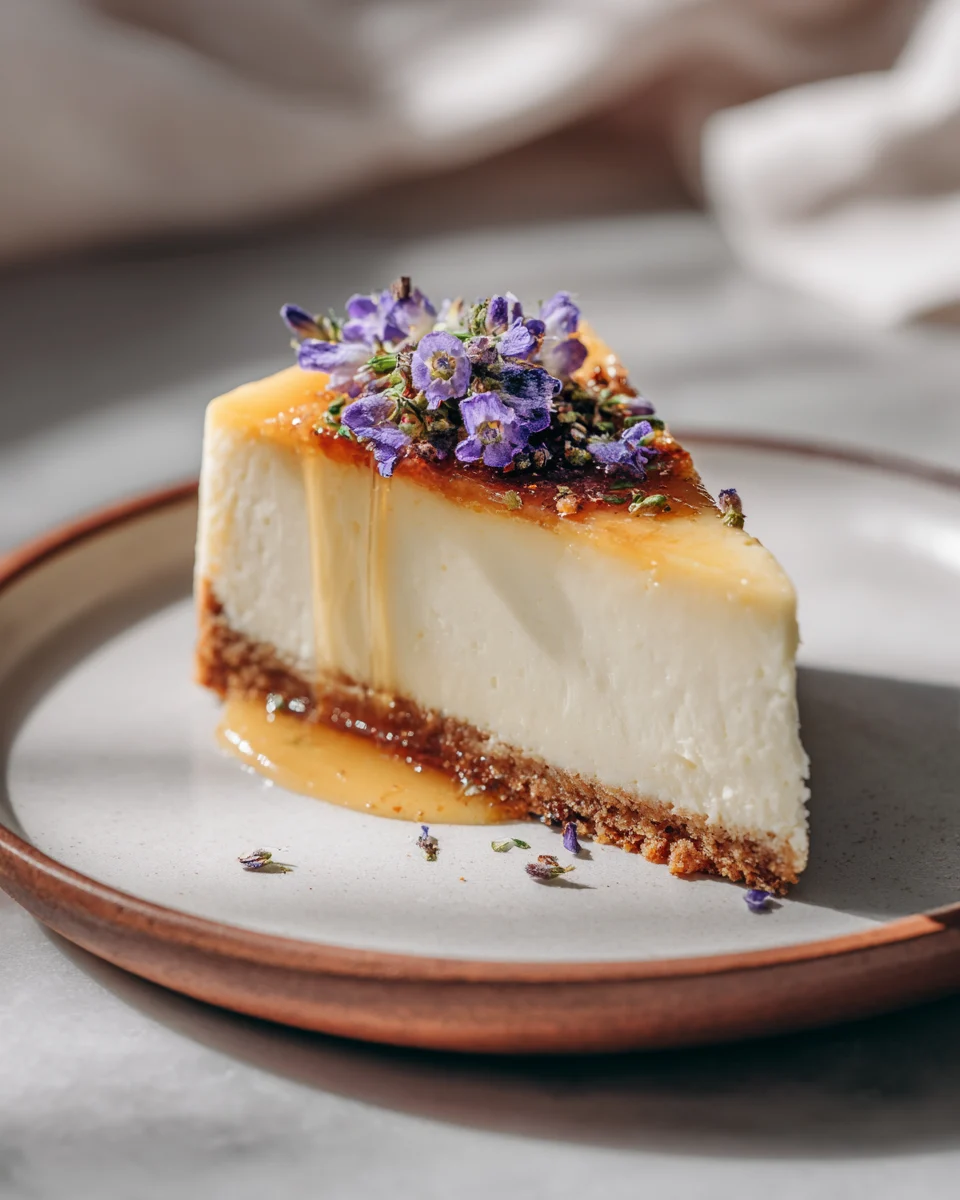 Honey Lavender Cheesecake