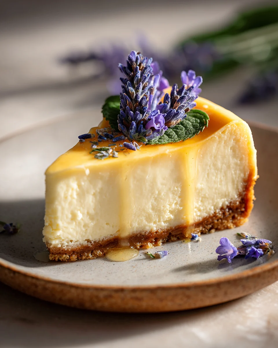 Honey Lavender Cheesecake