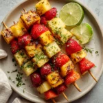 Honey Lime Fruit Skewers