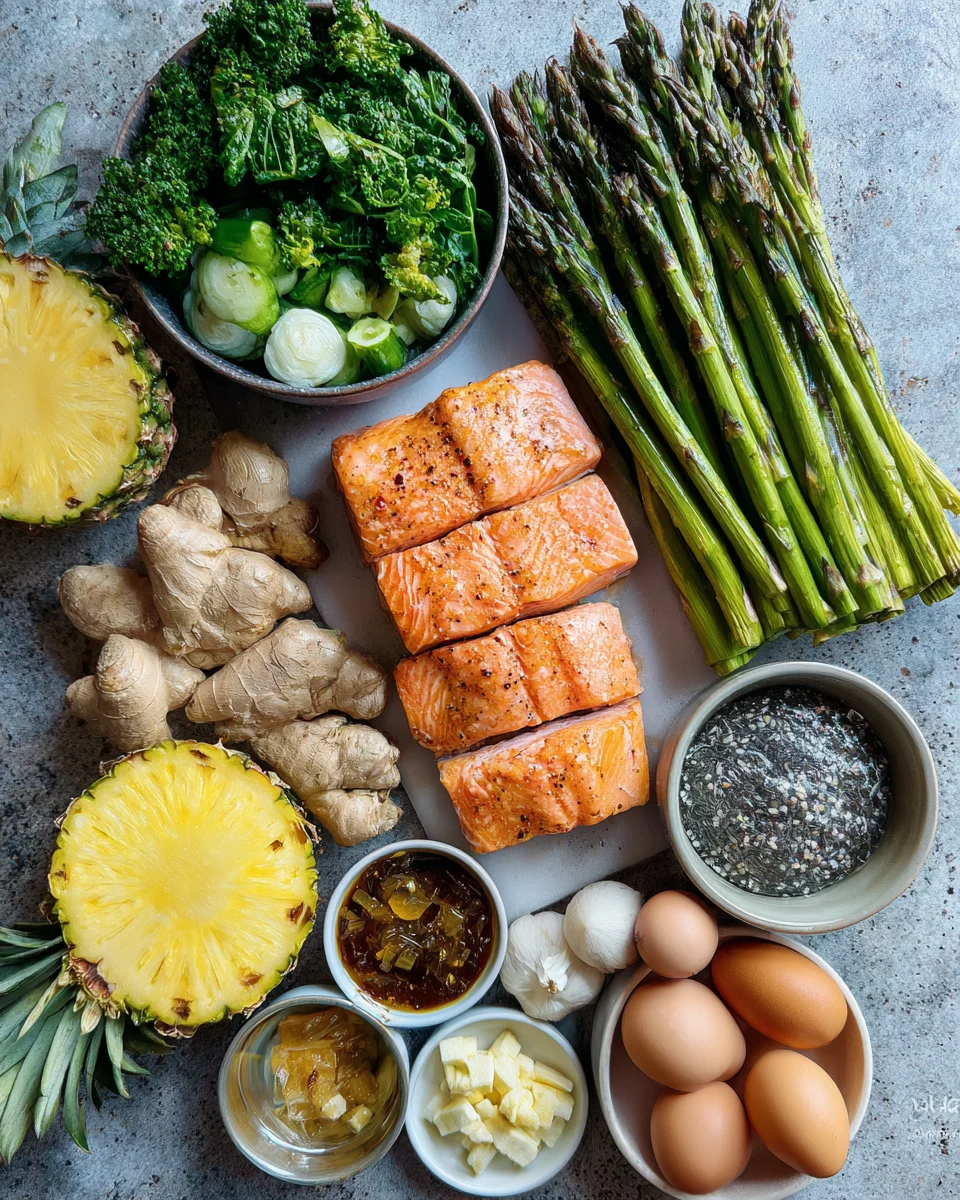 Honey Pineapple Glazed Salmon