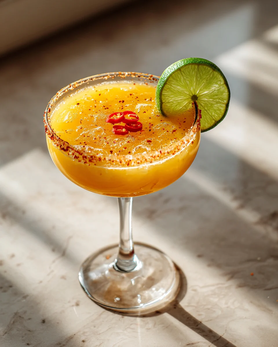 Hot Honey Spicy Mango Margarita