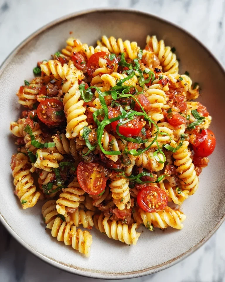 Italian Bruschetta Meets Pasta Salad