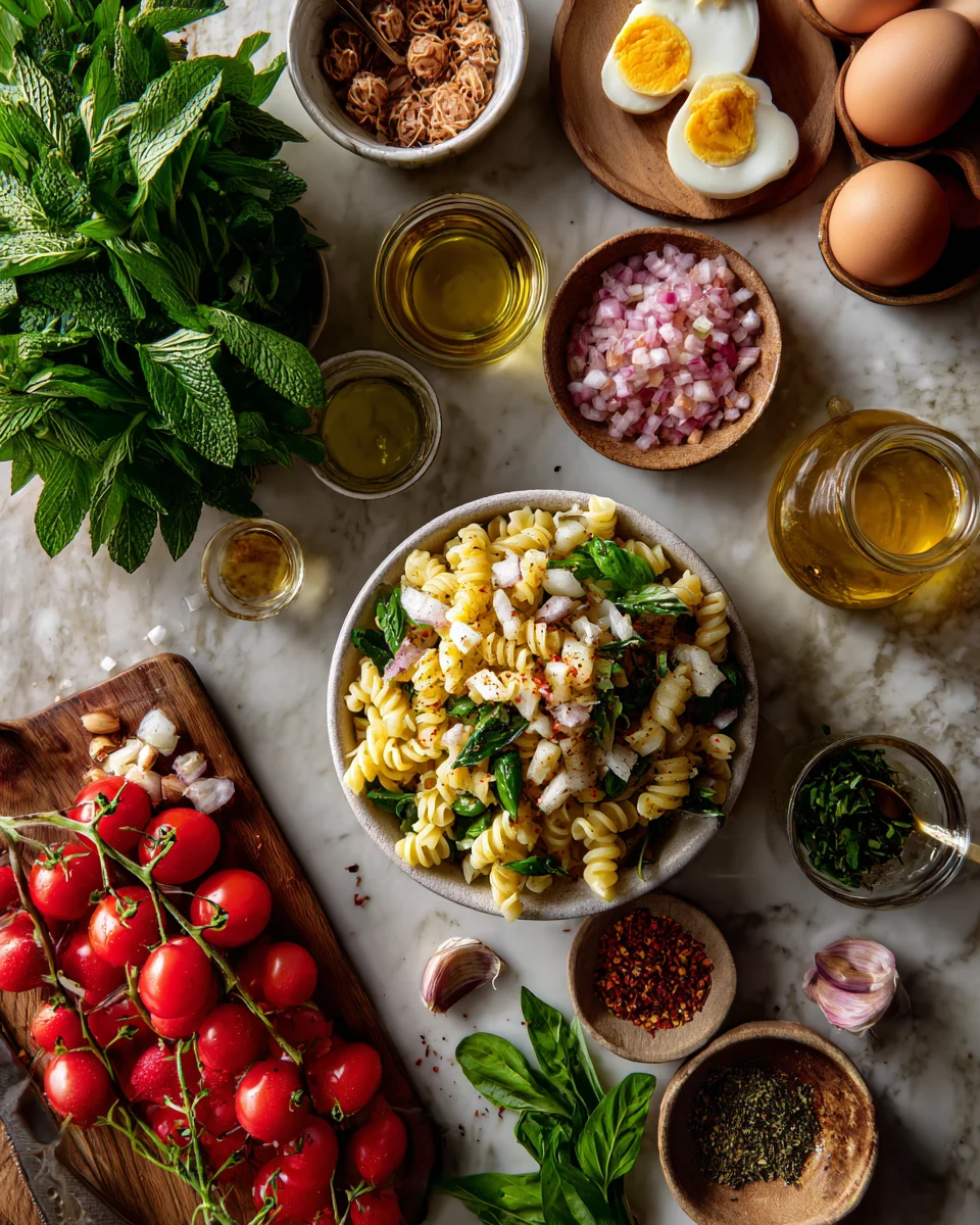 Italian Bruschetta Meets Pasta Salad