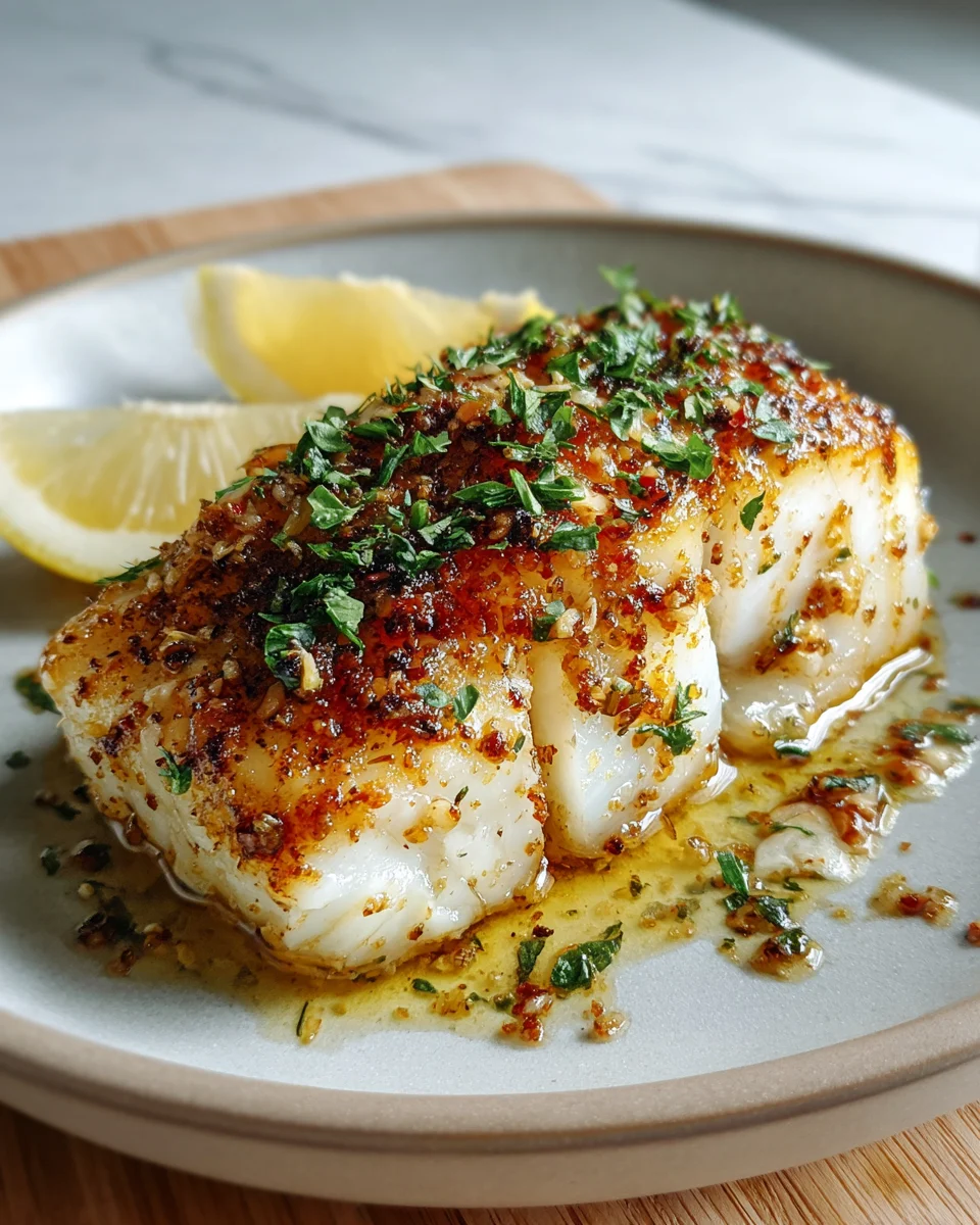 Lemon Garlic Butter Cod