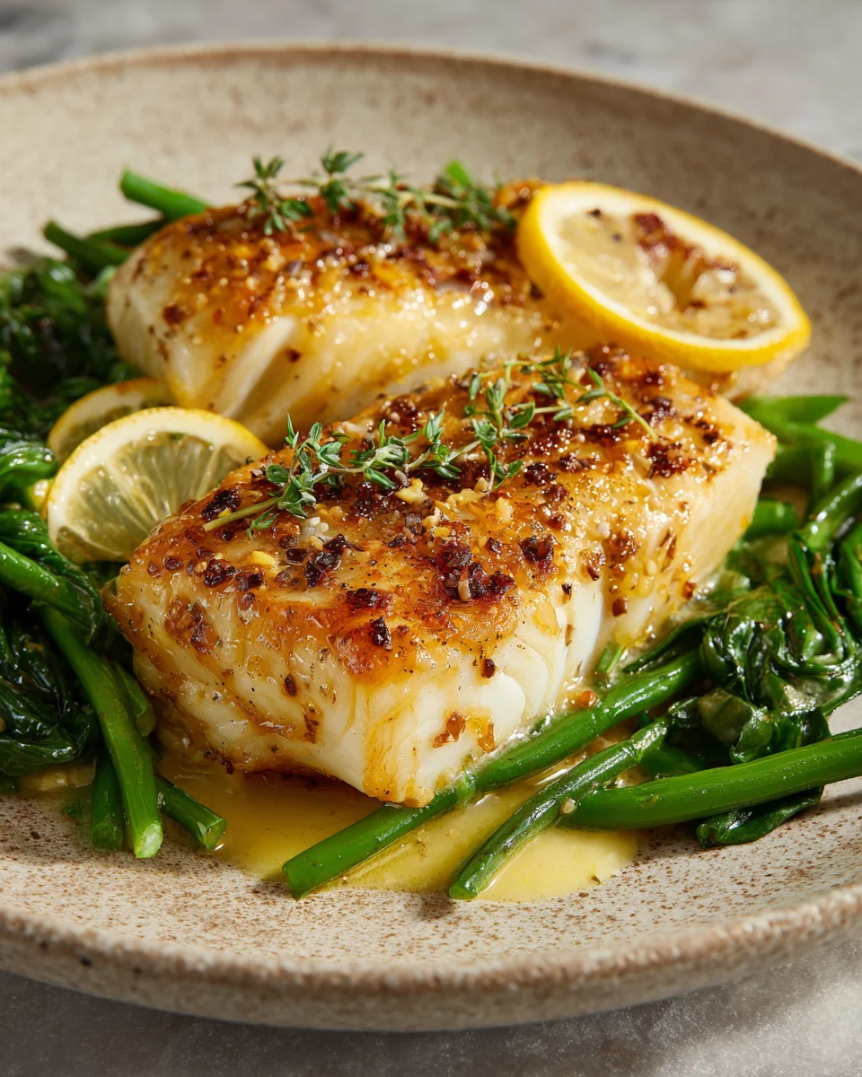 Lemon Garlic Butter Cod