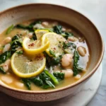Lemon White Bean Spinach Soup Recipe