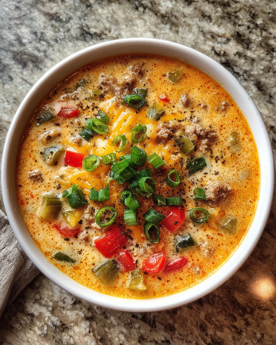 Loaded Cheeseburger Soup: A Hearty Recipe