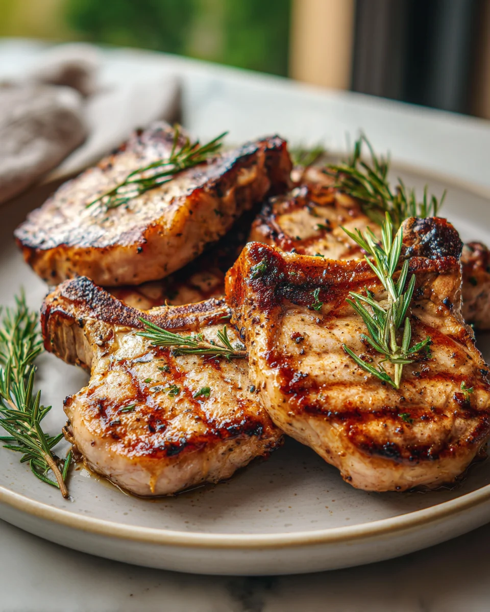 Maple Dijon Grilled Pork Chops