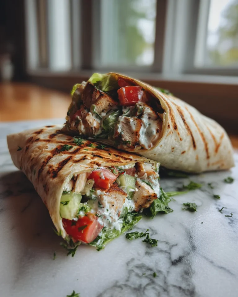 Mediterranean Chicken Wraps