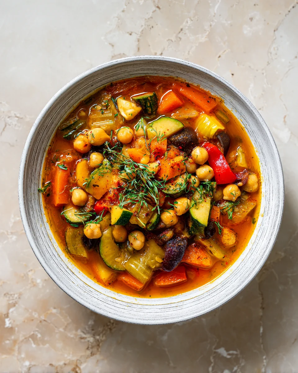 Mediterranean Chickpea Vegetable Soup