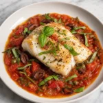 Mediterranean Cod in Tomato Basil Sauce
