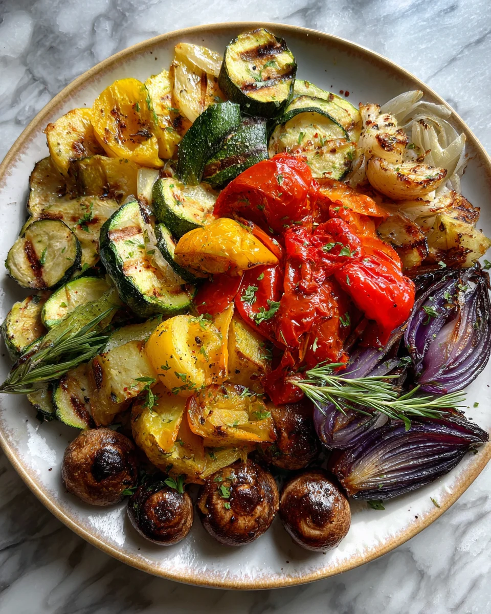 Mediterranean Grilled Vegetable Platter