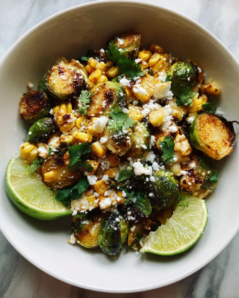 Mexican Street Corn Brussels Sprouts