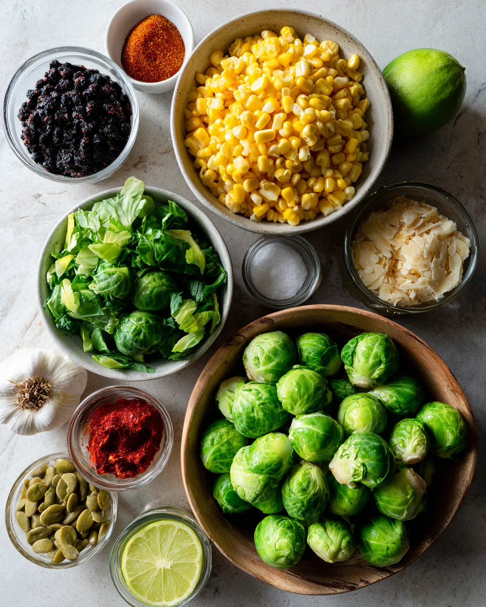 Mexican Street Corn Brussels Sprouts