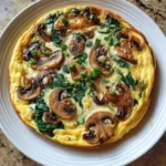 Mushroom Spinach Egg White Frittata