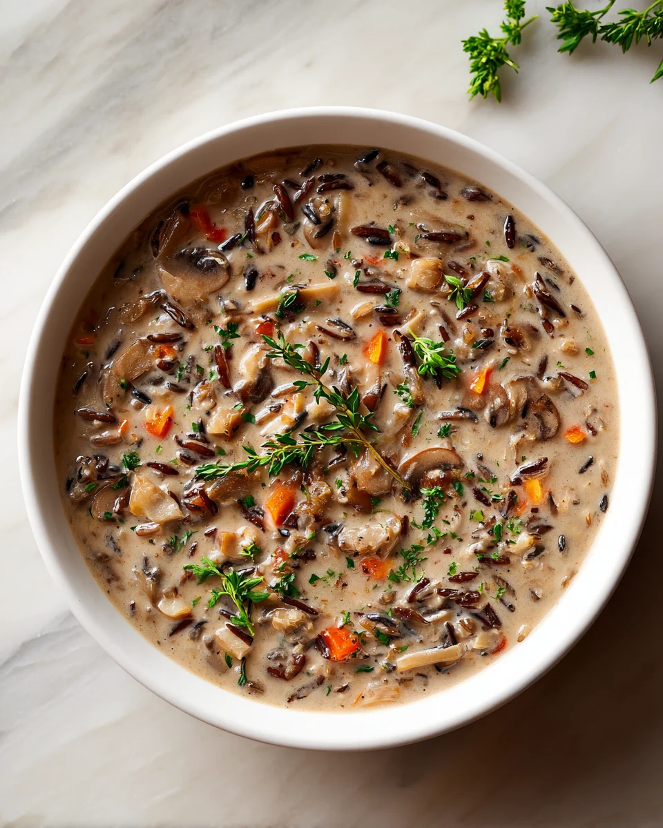 Mushroom Wild Rice Soup