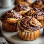 Nutella Banana Swirl Muffins