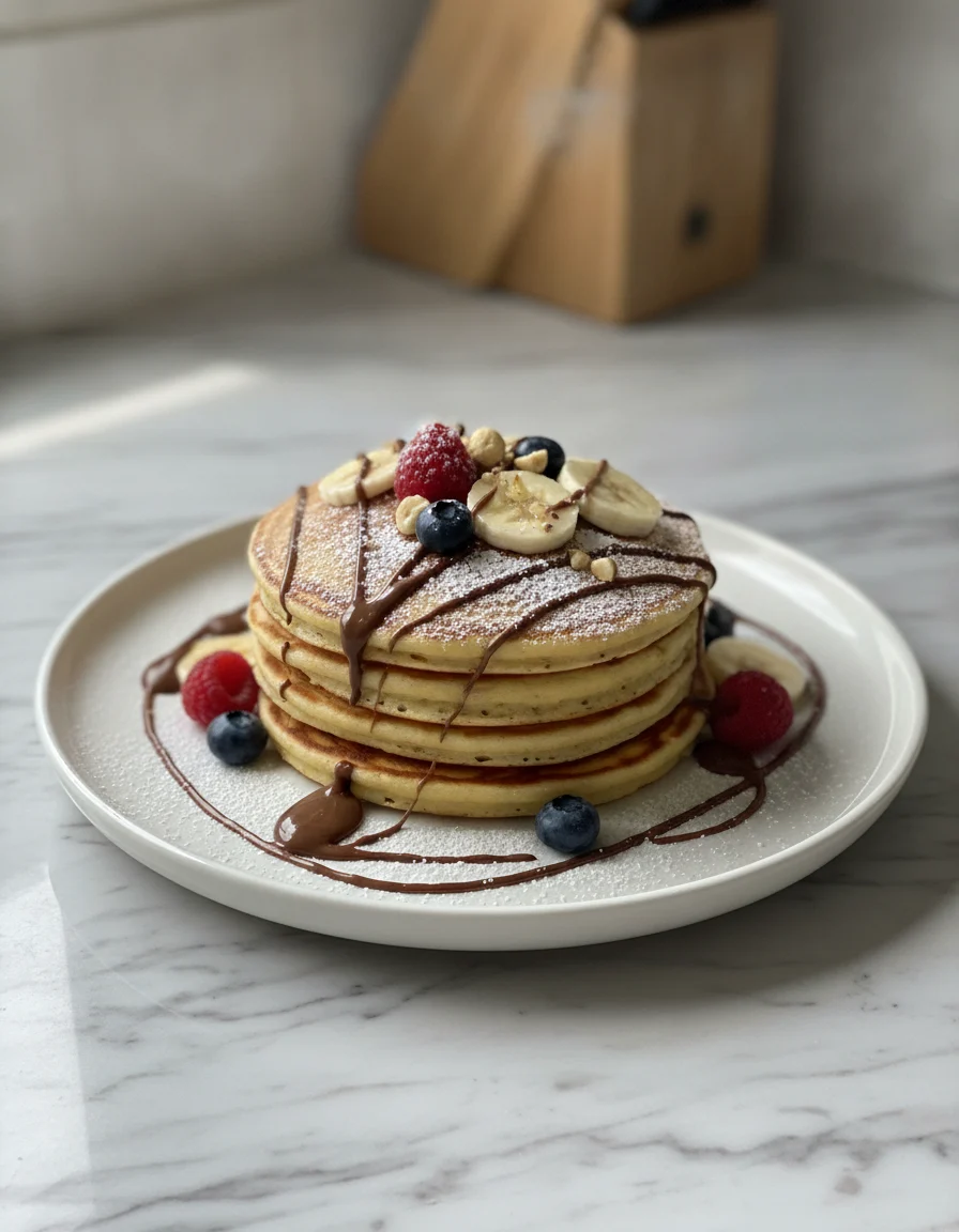 Nutella Stuffed Pancakes
