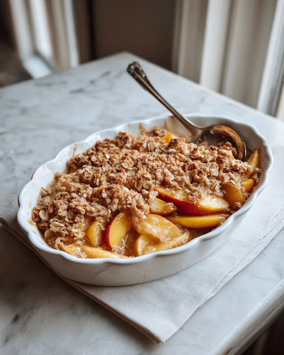 Old Fashioned Peach Crisp