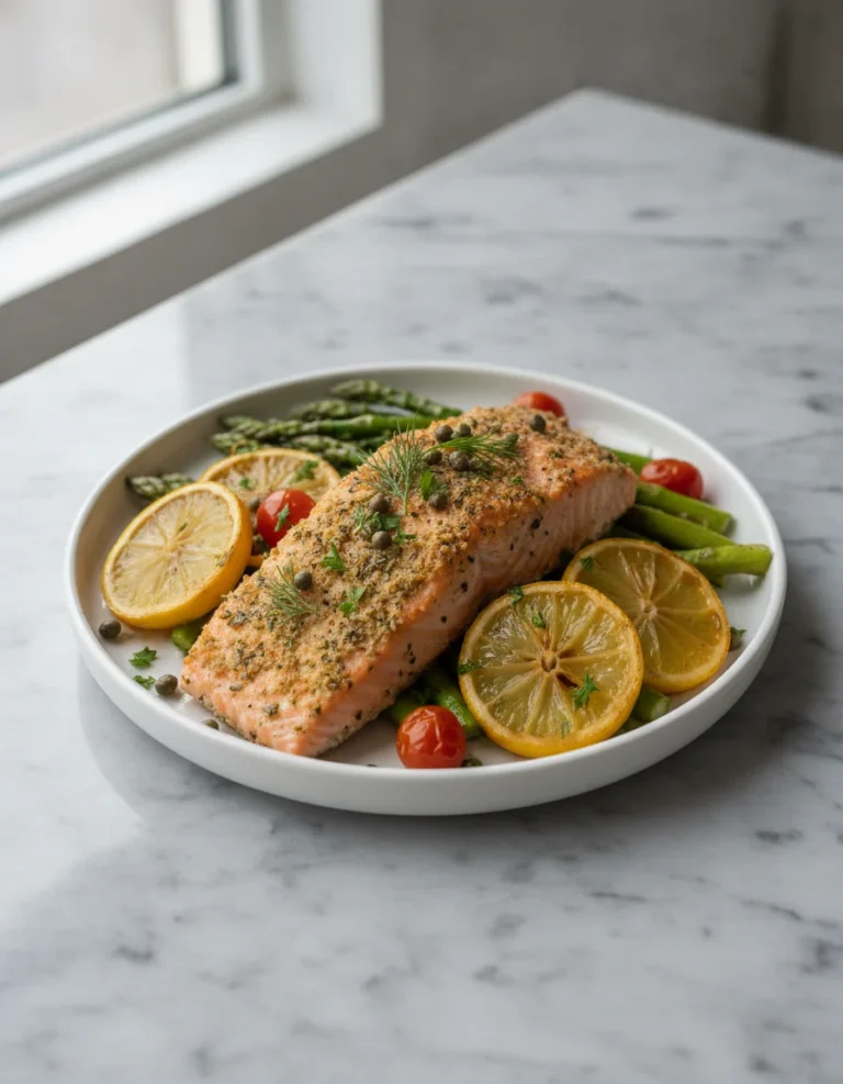 One Pan Lemon Butter Salmon