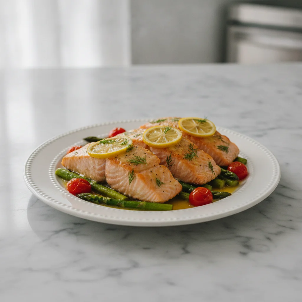 One Pan Lemon Butter Salmon