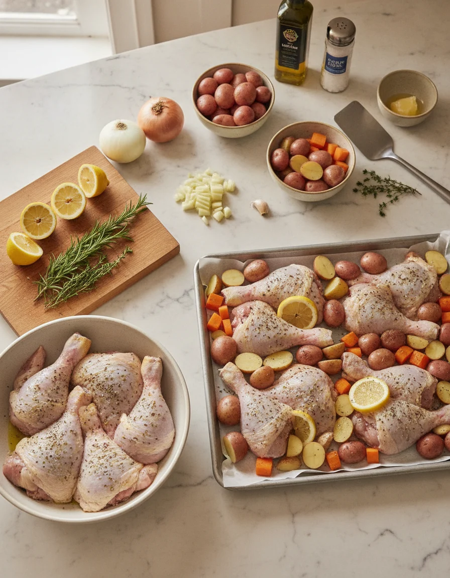One Pan Lemon Herb Chicken