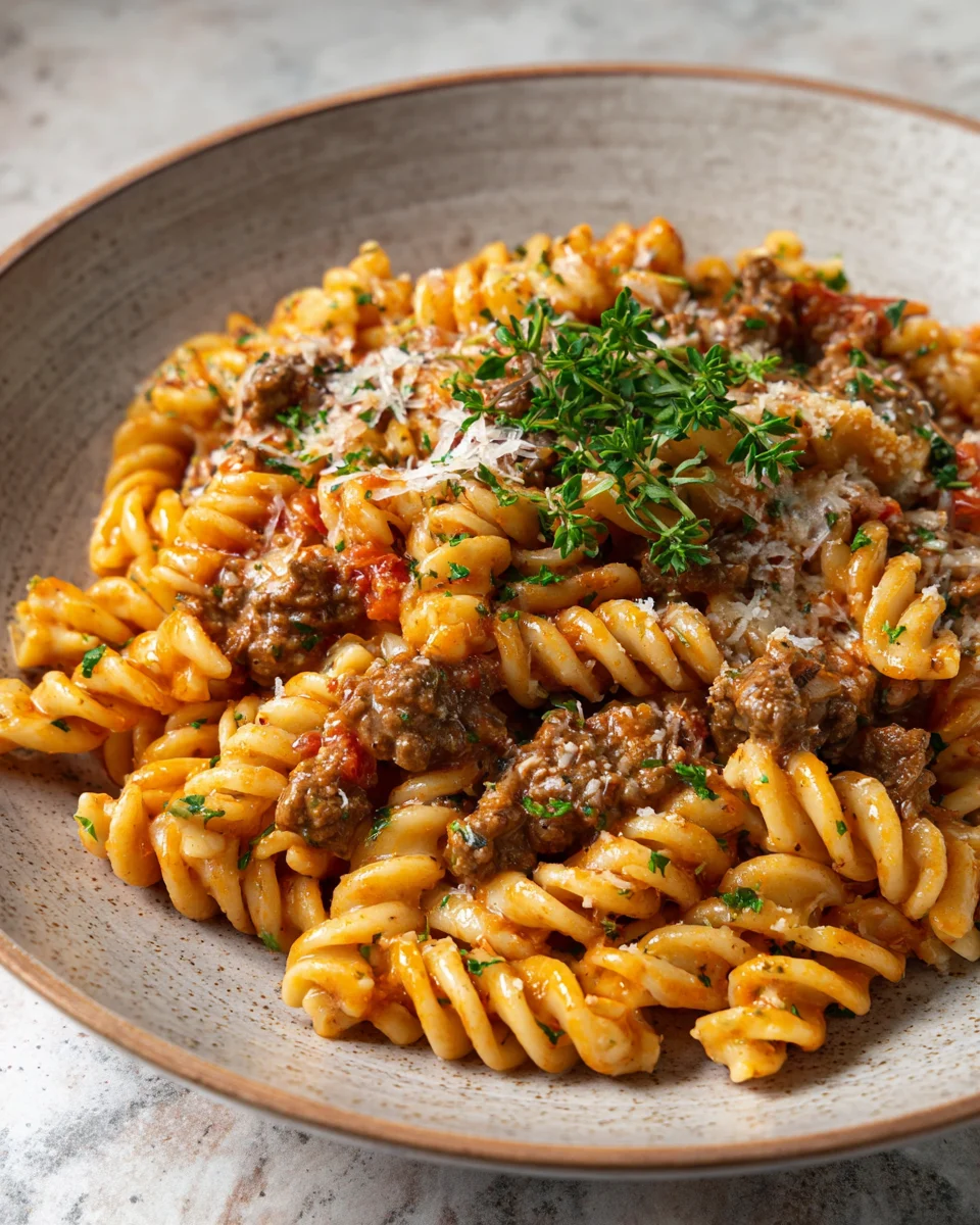 One Pot Beef Pasta