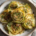 Oven Roasted Garlic Cabbage Steaks
