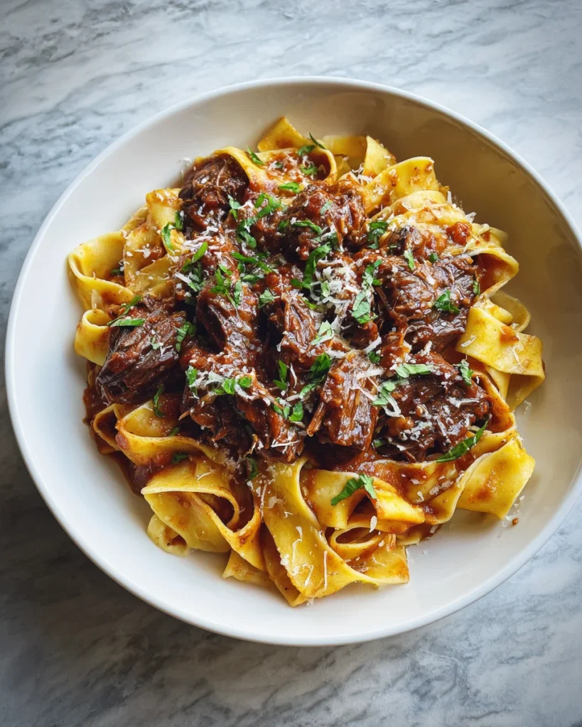 Oven Short Rib Ragu with Pappardelle