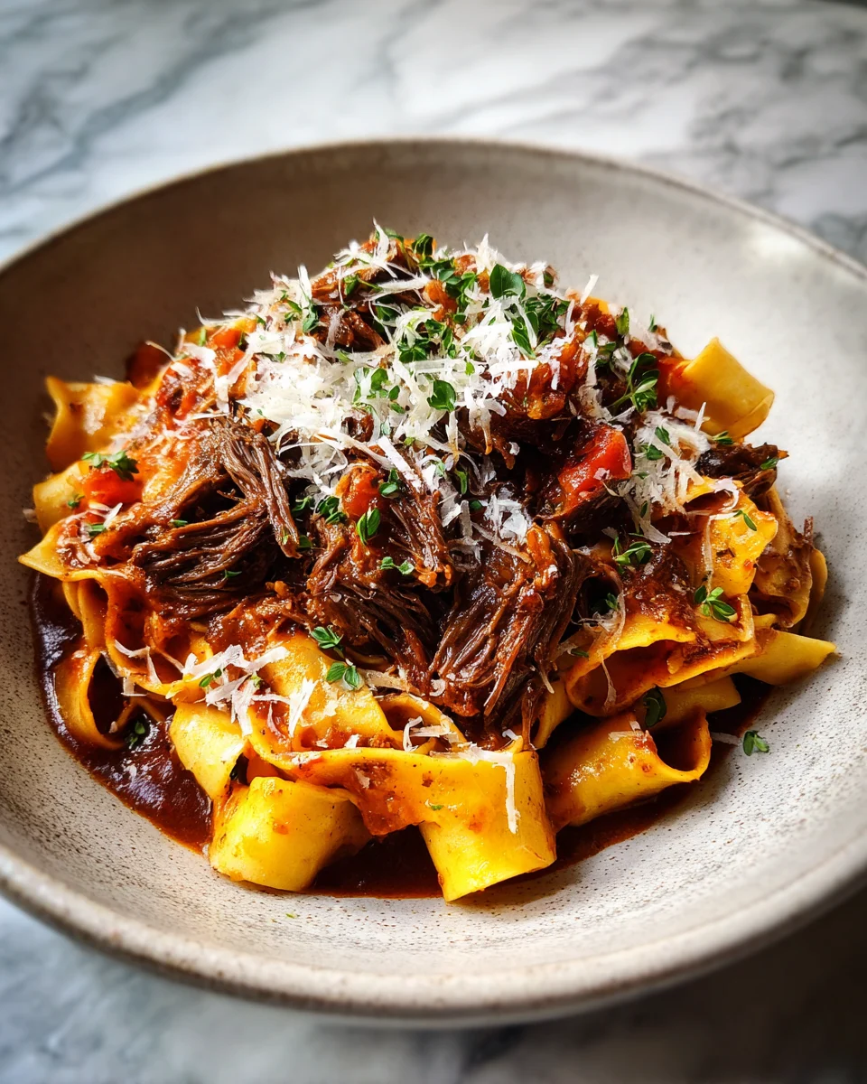 Oven Short Rib Ragu with Pappardelle